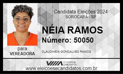 Candidato NÉIA RAMOS 2024 - SOROCABA - Eleições