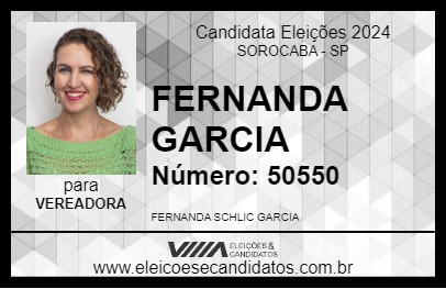 Candidato FERNANDA GARCIA 2024 - SOROCABA - Eleições