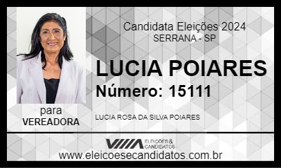 Candidato LUCIA POIARES 2024 - SERRANA - Eleições