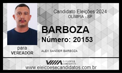 Candidato BARBOZA 2024 - OLÍMPIA - Eleições