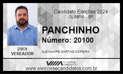 Candidato PANCHINHO 2024 - OLÍMPIA - Eleições