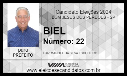 Candidato BIEL 2024 - BOM JESUS DOS PERDÕES - Eleições