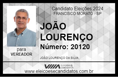 Candidato JOÃO LOURENÇO 2024 - FRANCISCO MORATO - Eleições