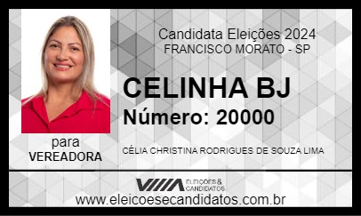 Candidato CELINHA BJ 2024 - FRANCISCO MORATO - Eleições