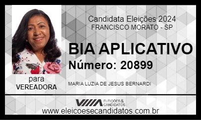 Candidato BIA DO APLICATIVO 2024 - FRANCISCO MORATO - Eleições