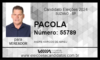 Candidato PACOLA 2024 - SUZANO - Eleições