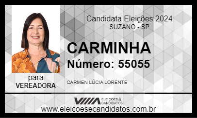 Candidato CARMINHA 2024 - SUZANO - Eleições