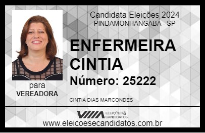 Candidato ENFERMEIRA CINTIA 2024 - PINDAMONHANGABA - Eleições