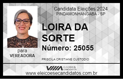 Candidato LOIRA DA SORTE 2024 - PINDAMONHANGABA - Eleições