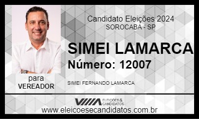 Candidato SIMEI LAMARCA 2024 - SOROCABA - Eleições