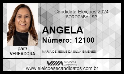 Candidato ANGELA 2024 - SOROCABA - Eleições