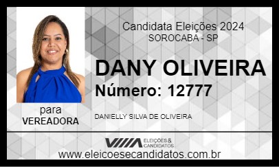 Candidato DANY OLIVEIRA 2024 - SOROCABA - Eleições