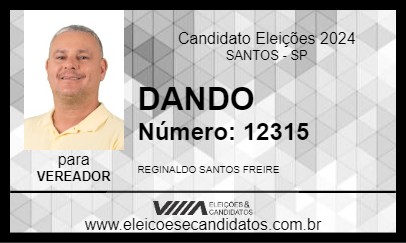 Candidato DANDO 2024 - SANTOS - Eleições