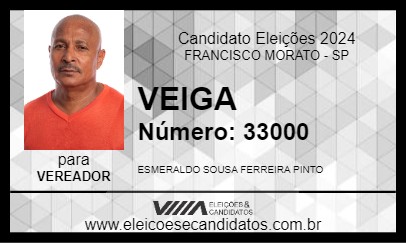 Candidato VEIGA 2024 - FRANCISCO MORATO - Eleições