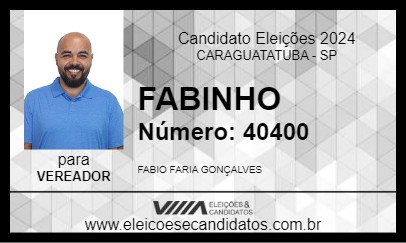 Candidato FABINHO 2024 - CARAGUATATUBA - Eleições