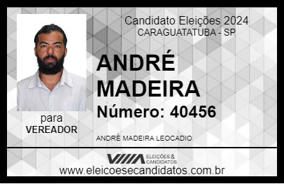 Candidato ANDRÉ MADEIRA 2024 - CARAGUATATUBA - Eleições