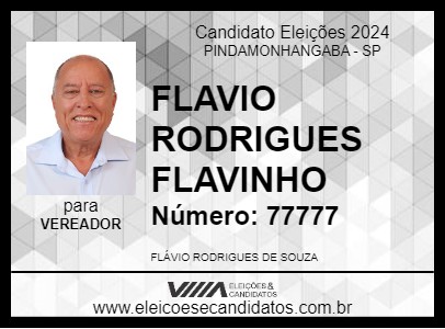 Candidato FLAVIO RODRIGUES FLAVINHO 2024 - PINDAMONHANGABA - Eleições