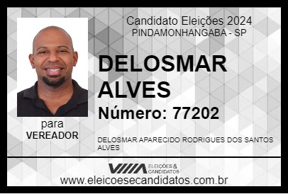 Candidato DELOSMAR ALVES 2024 - PINDAMONHANGABA - Eleições