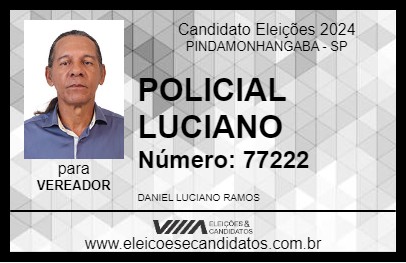 Candidato POLICIAL LUCIANO 2024 - PINDAMONHANGABA - Eleições