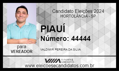 Candidato PIAUÍ 2024 - HORTOLÂNDIA - Eleições