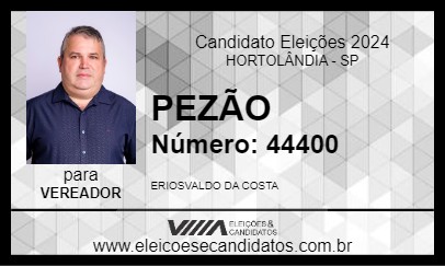 Candidato PEZÃO 2024 - HORTOLÂNDIA - Eleições