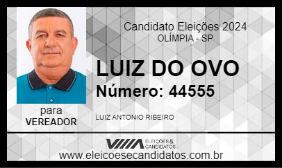 Candidato LUIZ DO OVO 2024 - OLÍMPIA - Eleições