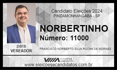 Candidato NORBERTINHO 2024 - PINDAMONHANGABA - Eleições