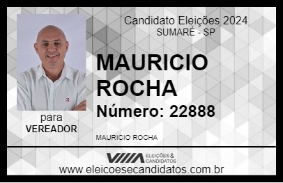 Candidato MAURICIO ROCHA 2024 - SUMARÉ - Eleições