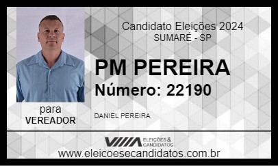 Candidato PEREIRA 2024 - SUMARÉ - Eleições