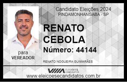 Candidato RENATO CEBOLA 2024 - PINDAMONHANGABA - Eleições