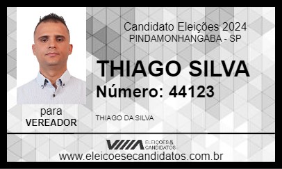 Candidato THIAGO SILVA 2024 - PINDAMONHANGABA - Eleições