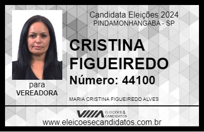 Candidato CRISTINA FIGUEIREDO 2024 - PINDAMONHANGABA - Eleições