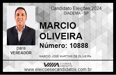 Candidato MARCIO OLIVEIRA 2024 - DIADEMA - Eleições