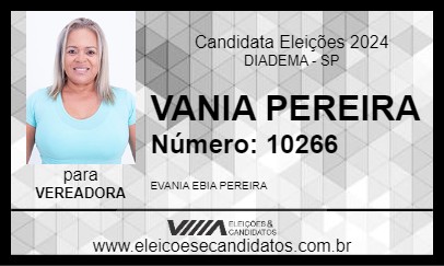 Candidato VANIA PEREIRA 2024 - DIADEMA - Eleições