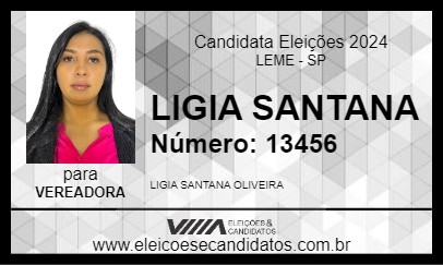 Candidato LIGIA SANTANA 2024 - LEME - Eleições