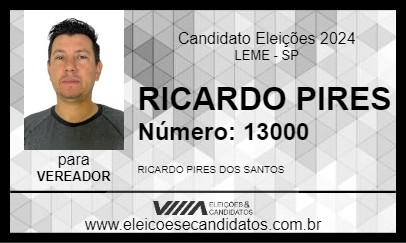 Candidato RICARDO PIRES 2024 - LEME - Eleições