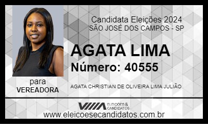 Candidato AGATA LIMA 2024 - SÃO JOSÉ DOS CAMPOS - Eleições