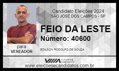 Candidato FEIO DA LESTE 2024 - SÃO JOSÉ DOS CAMPOS - Eleições