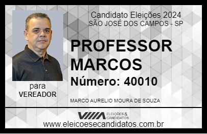 Candidato PROFESSOR MARCOS 2024 - SÃO JOSÉ DOS CAMPOS - Eleições