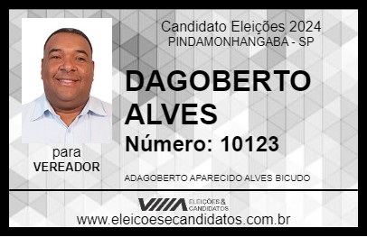 Candidato DAGOBERTO ALVES 2024 - PINDAMONHANGABA - Eleições