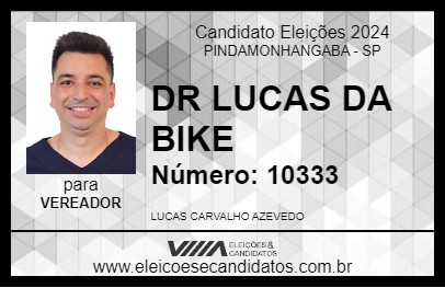 Candidato DR LUCAS DA BIKE 2024 - PINDAMONHANGABA - Eleições