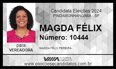 Candidato MAGDA FÉLIX 2024 - PINDAMONHANGABA - Eleições