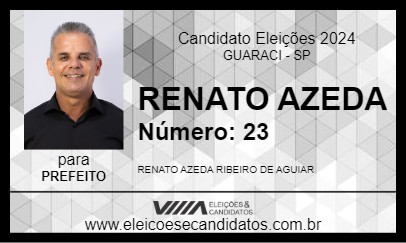 Candidato RENATO AZEDA 2024 - GUARACI - Eleições