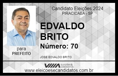 Candidato EDVALDO BRITO 2024 - PIRACICABA - Eleições