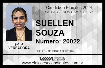 Candidato SUELLEN SOUZA 2024 - SÃO JOSÉ DOS CAMPOS - Eleições