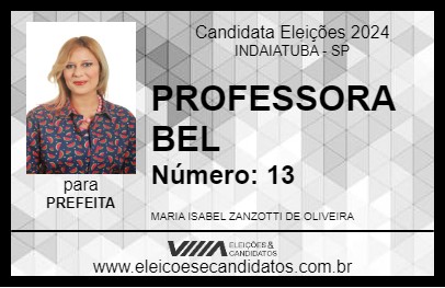 Candidato PROFESSORA BEL 2024 - INDAIATUBA - Eleições