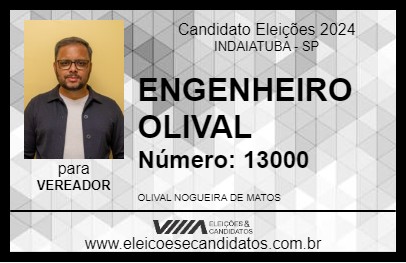 Candidato ENGENHEIRO OLIVAL 2024 - INDAIATUBA - Eleições