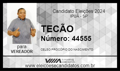 Candidato TECÃO 2024 - IPUÃ - Eleições