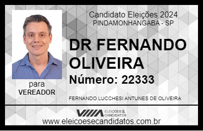 Candidato DR FERNANDO OLIVEIRA 2024 - PINDAMONHANGABA - Eleições