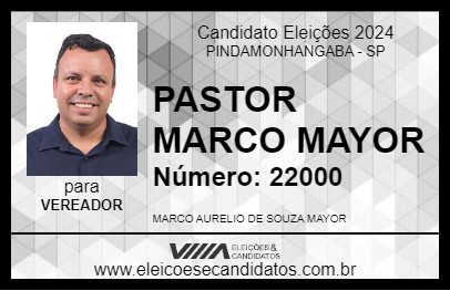 Candidato PASTOR MARCO MAYOR 2024 - PINDAMONHANGABA - Eleições